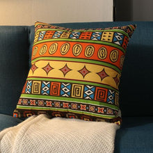 Load image into Gallery viewer, Ethnographic Vintage Pillowcase Bohemian Square Cushion Cover
