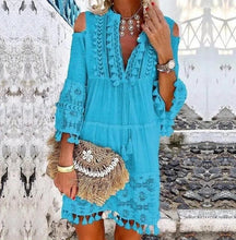 Load image into Gallery viewer, Spring and Summer New 7 Colors Boho Dress Ladies Fashion Sweet Lady Dress Plus Size S-5XL
