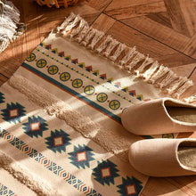 Load image into Gallery viewer, Nordic style cotton tassel woven floor mats Bedroom bedside mats Simple modern carpets
