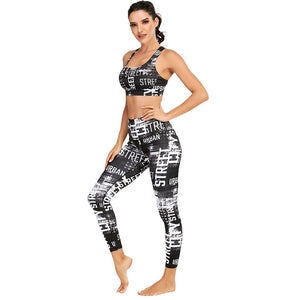 Yoga Pants Women High Waist Hip Grinding Fitness Pants Elastic Tight Quick Dry Print Yoga Pants