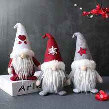 Load image into Gallery viewer, Hooded faceless doll dwarf Santa Claus plush doll decorative ornaments
