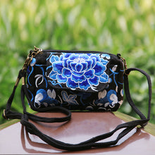 Load image into Gallery viewer, Tibetan Style Hand-embroidered Small Square Bag Casual Canvas Ladies Bag
