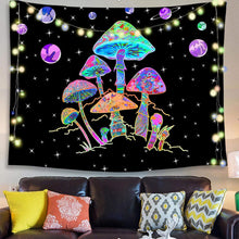 Load image into Gallery viewer, New psychedelic mushroom tapestry dream plant wall tapestry Galaxy space tapestry starry sky tapestry wall hanging
