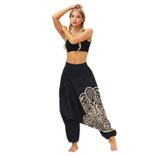 Load image into Gallery viewer, Printed neutral harem pants hip hop casual pants
