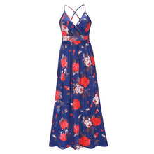 Load image into Gallery viewer, Floral Sling Long Dress Fashion Slim Fit Slim Dress
