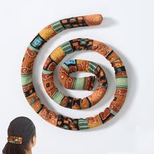 Load image into Gallery viewer, Bendable Headband Ethnic Style Wire Hair Rope Set High Ponytail Screw Lock Colorful Dirty Braid Long Hair Dreadlock
