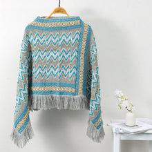 Load image into Gallery viewer, Warmth in autumn and winter, the head shawl of the river loop wears the national custom Su sweater in the sky, and the ancient folk wind blows the opposite side
