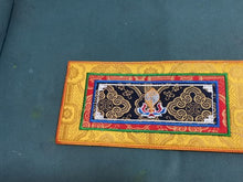 Load image into Gallery viewer, Tibetan Style Cloth Mat Embroidered with Eight Auspicious Crosses, Diamond Pestle, Bell Pestle, Tablecloth
