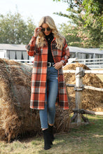Load image into Gallery viewer, Temperament Commuter Windbreaker Side Slit Lapel Loose Women&#39;s Wool Plaid Shirt Jacket

