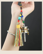 Load image into Gallery viewer, Tibetan Six-character Motto, Prayer Cylinder, Car Pendant, Wheel Turning, Charm, Car Interior Mirror, Men&#39;s and Women&#39;s Hanging Ornaments
