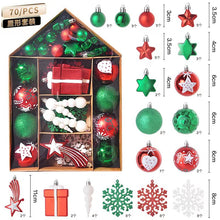 Load image into Gallery viewer, House painting Christmas plating package Christmas tree ornaments Christmas ball set
