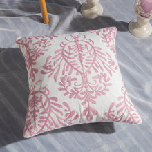 Load image into Gallery viewer, Towel embroidered cushion cover pillow cover 45x45 cotton canvas backrest sofa fresh Nordic fashion
