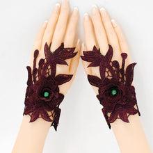 Load image into Gallery viewer, Gloves, wristbands, ethnic style, women's embroidery, fingerless embroidery, wrist sleeves, summer jewelry, semi-fingered ethnic style
