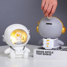 Load image into Gallery viewer, Cartoon astronaut  nightlight resin ornaments creative gift piggy bank decoration for children's birthday

