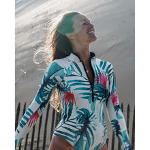 Load image into Gallery viewer, New long sleeve surfing suit one-piece swimsuit women&#39;s high waist swimsuit
