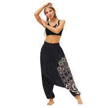 Load image into Gallery viewer, Printed neutral harem pants hip hop casual pants
