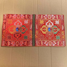 Load image into Gallery viewer, Tibetan Style Cloth Mat Embroidered with Eight Auspicious Crosses, Diamond Pestle, Bell Pestle, Tablecloth
