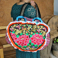 Load image into Gallery viewer, National wind bag Tibetan embroidery Big bag lady hand bag
