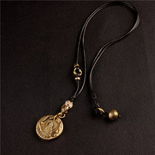 Load image into Gallery viewer, Original Nepal Tibet retro national style brass Buddha&#39;s 10-phase free personality necklace pendant for men and women
