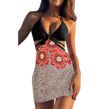 Load image into Gallery viewer, Ladies bikini leopard sexy swimsuit set of three
