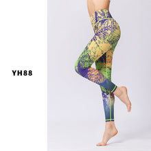 Load image into Gallery viewer, Printed Floral Yoga Pants Tight Exercise Yoga Clothing Slim Fitness Yoga Suit
