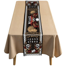 Load image into Gallery viewer, Halloween table flag bat ghost dwarf linen tablecloth
