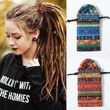 Load image into Gallery viewer, Bendable Headband Ethnic Style Wire Hair Rope Set High Ponytail Screw Lock Colorful Dirty Braid Long Hair Dreadlock
