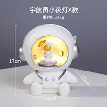 Load image into Gallery viewer, Cartoon astronaut  nightlight resin ornaments creative gift piggy bank decoration for children's birthday
