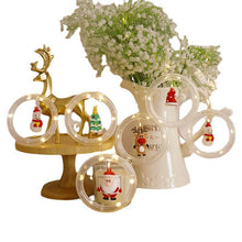 Load image into Gallery viewer, Christmas lights string Santa cartoon curtain lights LED lights room window decoration
