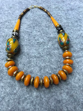 Load image into Gallery viewer, Nepali handmade Tibetan jewelry, vintage ethnic style, trendy fashion, exaggerated large necklace
