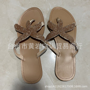 Summer flat-bottomed casual women's outdoor slippers