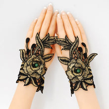 Load image into Gallery viewer, Gloves, wristbands, ethnic style, women's embroidery, fingerless embroidery, wrist sleeves, summer jewelry, semi-fingered ethnic style
