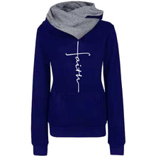 Load image into Gallery viewer, Lapel pattern embroidered hooded personalized sweater bottoming shirt
