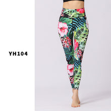 Load image into Gallery viewer, Printed Floral Yoga Pants Tight Exercise Yoga Clothing Slim Fitness Yoga Suit
