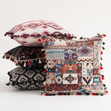 Load image into Gallery viewer, Moroccan flower hairball geometric throw pillow cushion pillowcase
