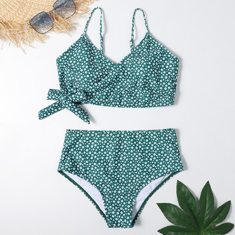 New Floral Bikini Split Swimsuit