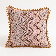 Load image into Gallery viewer, Moroccan flower hairball geometric throw pillow cushion pillowcase
