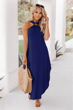 Load image into Gallery viewer, Off Shoulder Casual Comfortable Halter Long Pocket Dress
