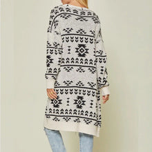 Load image into Gallery viewer, Sweater cardigan jacket chunky women design feel small jacquard knit
