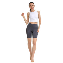 Load image into Gallery viewer, Sleeveless rib sports vest women&#39;s running fitness elastic tight-fitting yoga underwear

