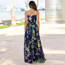 Load image into Gallery viewer, Floral Sling Long Dress Fashion Slim Fit Slim Dress
