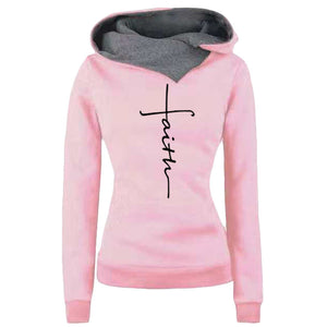 Lapel pattern embroidered hooded personalized sweater bottoming shirt