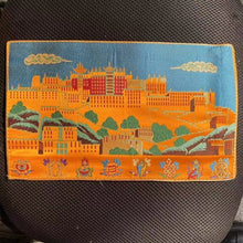 Load image into Gallery viewer, Tibetan Style Cloth Mat Embroidered with Eight Auspicious Crosses, Diamond Pestle, Bell Pestle, Tablecloth
