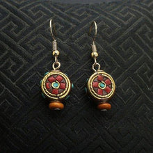 Load image into Gallery viewer, Nepal style earrings simple literary temperament joker ear jewelry personality national style earrings
