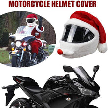 Load image into Gallery viewer, Motorcycle helmet christmas hat outdoor crazy funny santa claus motorcycle helmet cover christmas
