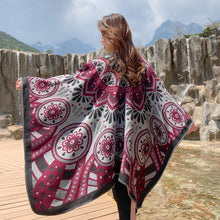 Load image into Gallery viewer, Tibetan ethnic shawl grassland thickened cloak scarf
