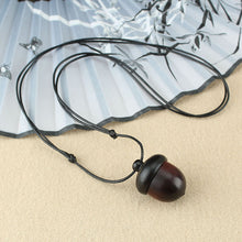 Load image into Gallery viewer, Vintage ebony acorn pendant simple literary accessories
