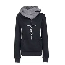 Load image into Gallery viewer, Lapel pattern embroidered hooded personalized sweater bottoming shirt
