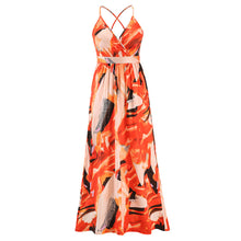 Load image into Gallery viewer, Floral Sling Long Dress Fashion Slim Fit Slim Dress
