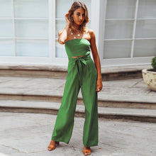 Load image into Gallery viewer, Casual fashion suit sexy backless slim jumpsuit
